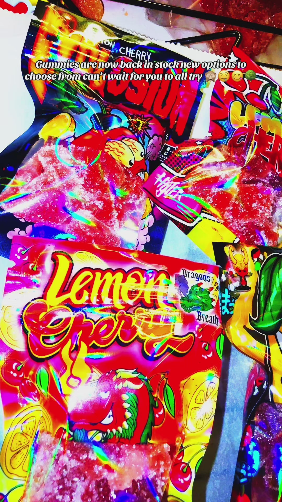 Tropical gummy bears